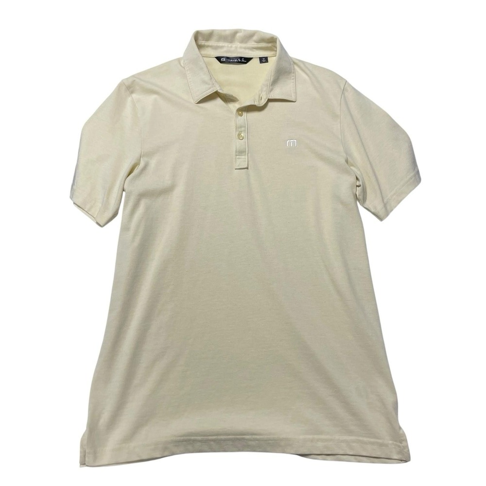 Travis Mathew Men's‎ Size Medium Pale Yellow Colored Polo